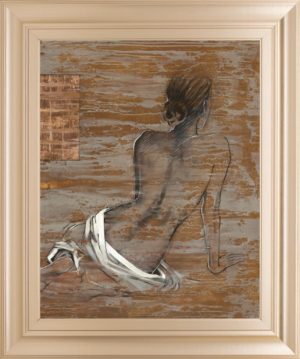22 in. x 26 in. “Vivenne” By Saro Framed Print Wall Art