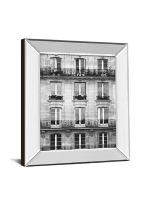 22 in. x 26 in. “Across The Street Il” By Laura Marshall Mirror Framed Print Wall Art