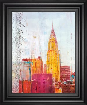 22 in. x 26 in. “The City That Never Sleeps I” By Haub Framed Print Wall Art