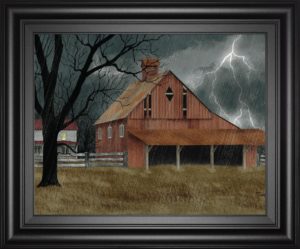 22 in. x 26 in. “Dark And Stormy Night” By Billy Jacobs Framed Print Wall Art