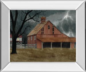 22 in. x 26 in. “Dark And Stormy Night” By Billy Jacobs Mirror Framed Print Wall Art