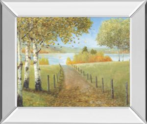22 in. x 26 in. “Rural Route I” By A. Fisk Mirror Framed Print Wall Art