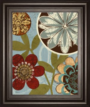 22 in. x 26 in. “Persian Garden I” By Katrina Craven Framed Print Wall Art