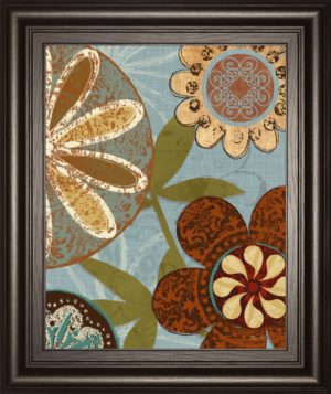 22 in. x 26 in. “Persian Garden Il” By Katrina Craven Framed Print Wall Art