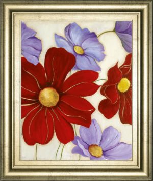 22 in. x 26 in. “Lavender And Red I” By Tava Studios Framed Print Wall Art
