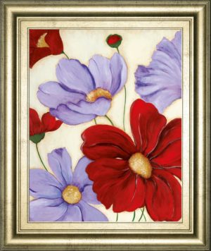 22 in. x 26 in. “Lavender And Red Il” By Tava Studios Framed Print Wall Art