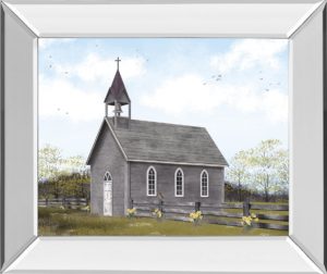 22 in. x 26 in. “He Is Risen” By Billy Jacobs Mirror Framed Print Wall Art