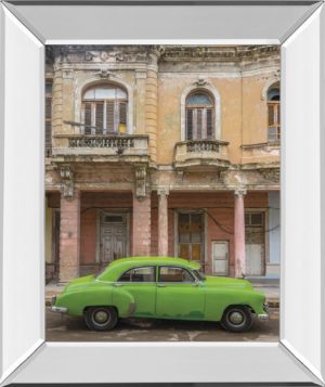 22 in. x 26 in. “Classic Havana” By Alan Copson Mirror Framed Print Wall Art
