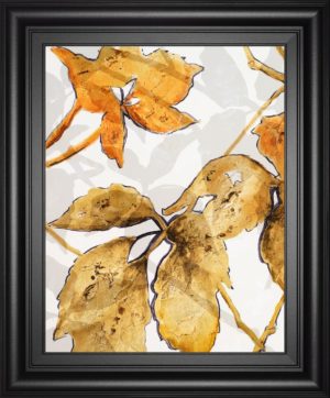 22 in. x 26 in. “Gold Shadows Il” By Patricia Pinto Framed Print Wall Art