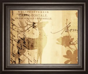 22 in. x 26 in. “Letter I” By F. Leal Framed Print Wall Art
