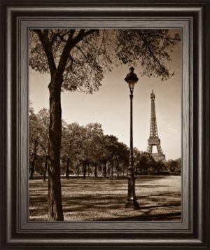 22 in. x 26 in. “An Afternoon Stroll-Pari” By Maihara, J. Framed Print Wall Art