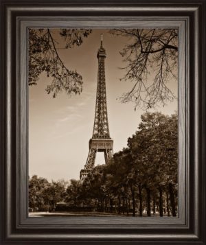 22 in. x 26 in. “An Afternoon Stroll-Pari” By Maihara, J. Framed Print Wall Art