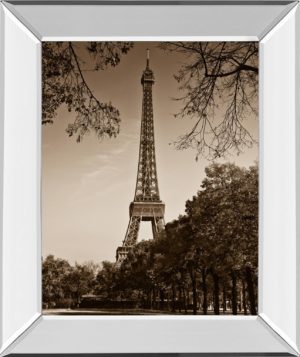 22 in. x 26 in. “An Afternoon Stroll-Pari” By Maihara, J. Mirror Framed Print Wall Art