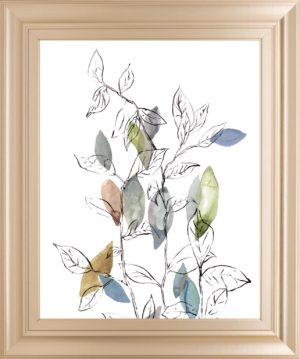 22 in. x 26 in. “Spring Leaves I” By Meyers, R. Framed Print Wall Art