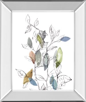 22 in. x 26 in. “Spring Leaves I” By Meyers, R. Mirror Framed Print Wall Art