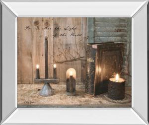 22 in. x 26 in. “For Ye Are The Light” By Billy Jacobs Mirror Framed Print Wall Art