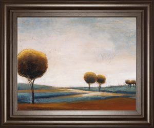 22 in. x 26 in. “Tranquil Plains I” By Ursula Salemink-Roos Framed Print Wall Art