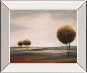 22 in. x 26 in. “Tranquil Plains Il” By Ursula Salemink-Roos Mirror Framed Print Wall Art