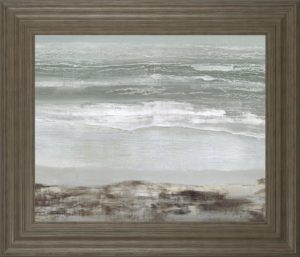 22 in. x 26 in. “Grey Dawn” By Caroline Gold Framed Print Wall Art