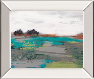 22 in. x 26 in. “Wind Swept” By Leslie Bernsen Mirror Framed Print Wall Art