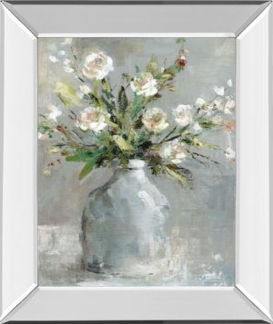 22 in. x 26 in. “Country Bouquet I” By Carol Robinson Mirror Framed Print Wall Art