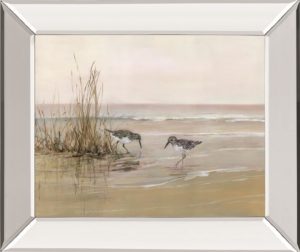 22 in. x 26 in. “Early Risers I” By Sally Swatland Mirror Framed Print Wall Art