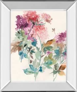 22 in. x 26 in. “Sweet Hydrangea I” By Asia Jensen Mirror Framed Print Wall Art