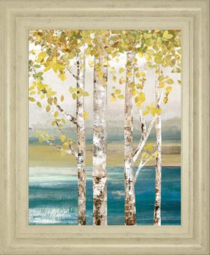 22 in. x 26 in. “Down” By The River” By Allison Pearce Framed Print Wall Art