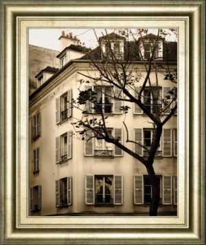 22 in. x 26 in. “Latin Quarter I” By Milla White Framed Print Wall Art