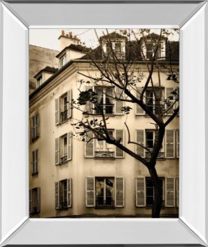22 in. x 26 in. “Latin Quarter I” By Milla White Mirror Framed Print Wall Art
