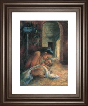 22 in. x 26 in. “Katrina’S Gold” By Sharon Wilson Framed Print Wall Art