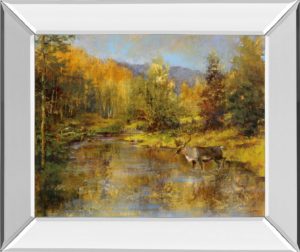 22 in. x 26 in. “Magnificent Valley” By Longo Mirror Framed Print Wall Art