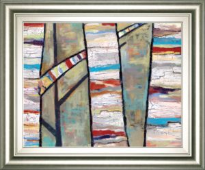 22 in. x 26 in. “Converse” By Staci Swider Framed Print Wall Art