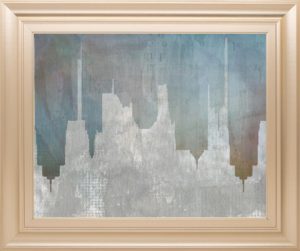 22 in. x 26 in. “Urban Reflections” By Louis Dunca-He Framed Print Wall Art