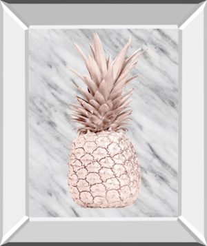 Rose Gold Pineapple on Gray Marble by Nature Magick