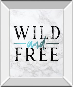 Wild and Free Turquoise Marble Adventure Quote by Nature Magick