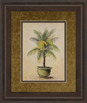 34 in. x 40 in. “Potted Palm I Framed Print Wall Art