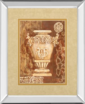 34 in. x 40 in. “Precious Antiquity Il” By Studio Nuvo Mirror Framed Print Wall Art
