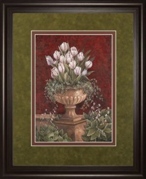 34 in. x 40 in. “Alexa’s Tulips” By Betsy Brown Framed Print Wall Art