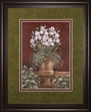 34 in. x 40 in. “Hannah’s Irises” By Betsy Brown Framed Print Wall Art