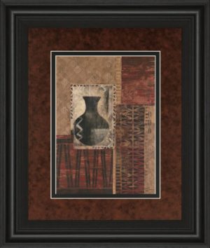 34 in. x 40 in. “Artifact Revival I” By Maria Donovan Framed Print Wall Art