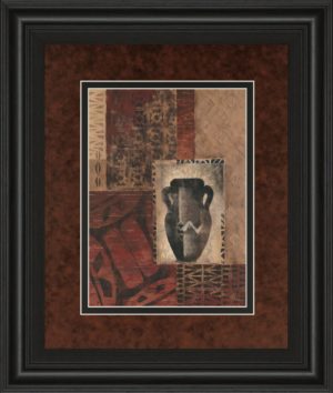 34 in. x 40 in. “Artifact Revival Il” By Maria Donovan Framed Print Wall Art