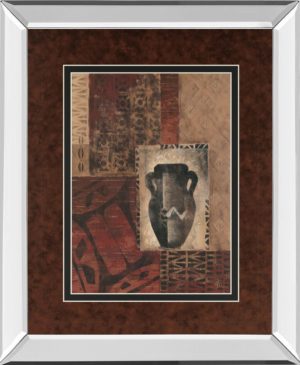 34 in. x 40 in. “Artifact Revival Il” By Maria Donovan Mirror Framed Print Wall Art