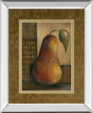 34 in. x 40 in. “Peralicous I” By Joyce Combs Mirror Framed Print Wall Art