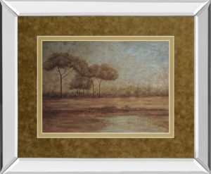 34 in. x 40 in. “Woodland Sanctuary” By Veronica Faust Mirror Framed Print Wall Art