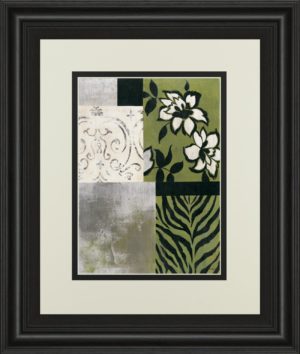 34 in. x 40 in. “Playing With Patterns Il” By Cheryl Martin Framed Print Wall Art