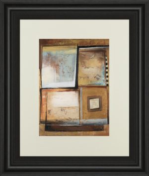 34 in. x 40 in. “Abstract Il” By Patricia Pinto Framed Print Wall Art