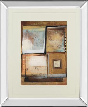 34 in. x 40 in. “Abstract Il” By Patricia Pinto Mirror Framed Print Wall Art