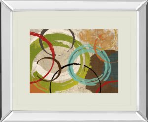 34 in. x 40 in. “Away We Go I” By Katrina Craven Mirror Framed Print Wall Art