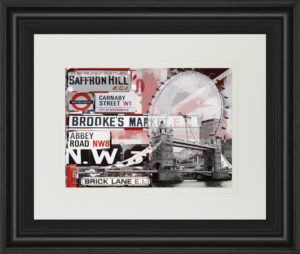 34 in. x 40 in. “Saffron Hill” By Andrew Cotton Framed Print Wall Art